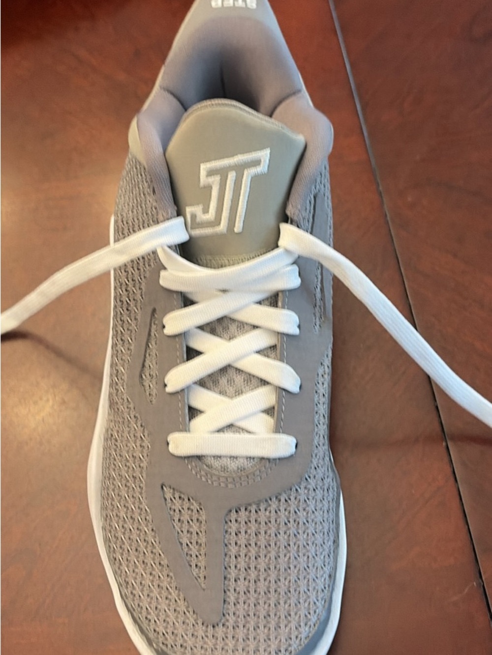 Jordan Kids Gray and White Athletic Sneaker